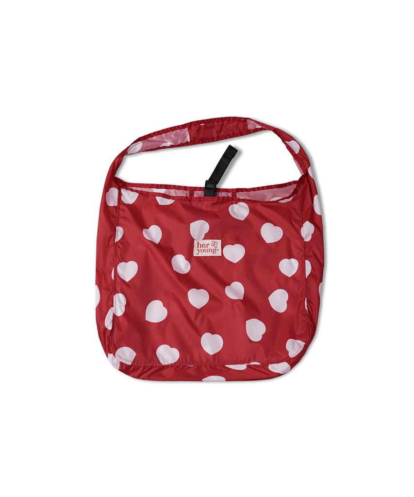 Heryoung Helen Packable Nylon Bag (Berry)