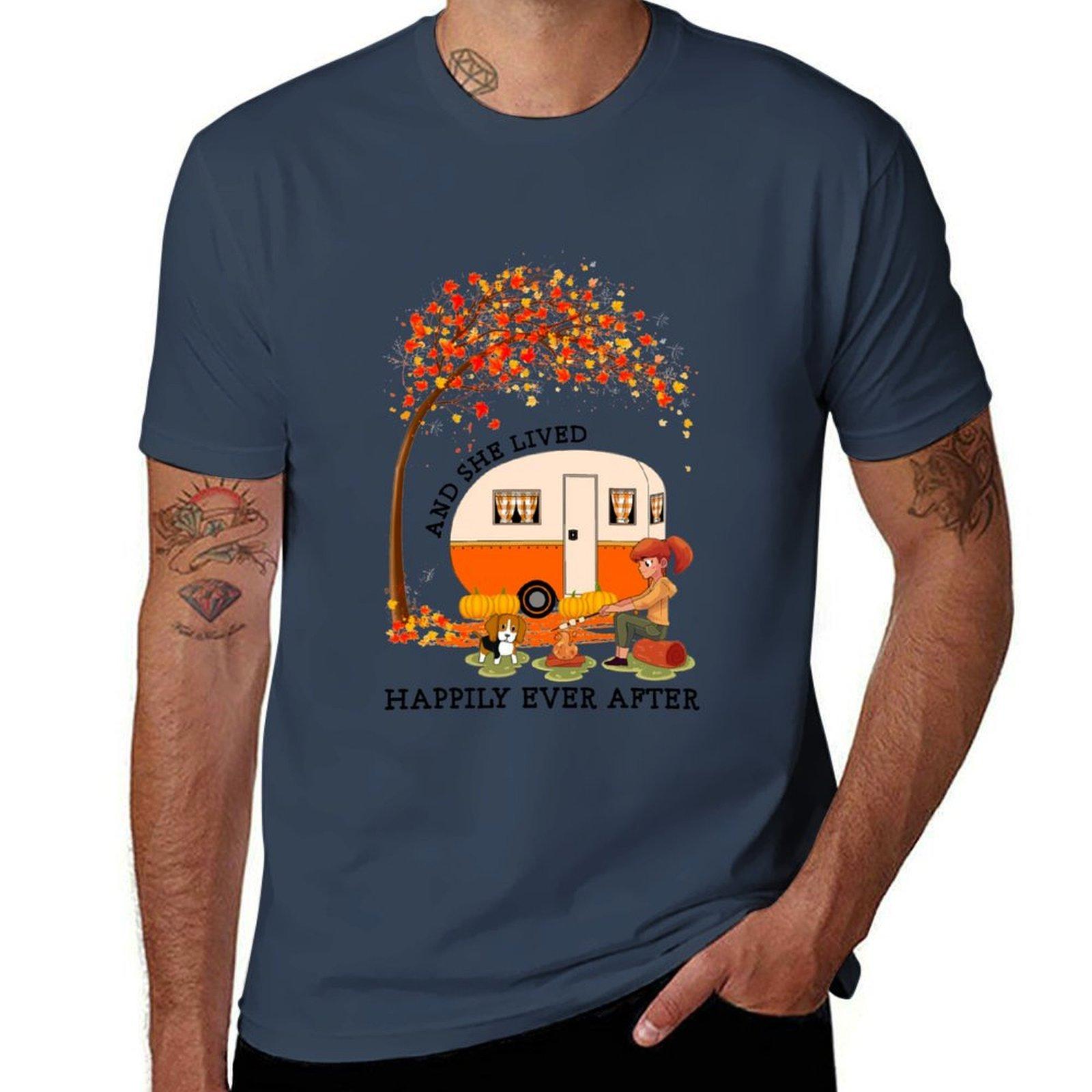 And She Lived Happily Ever After Tshirt Halloween Theme Tshirt S