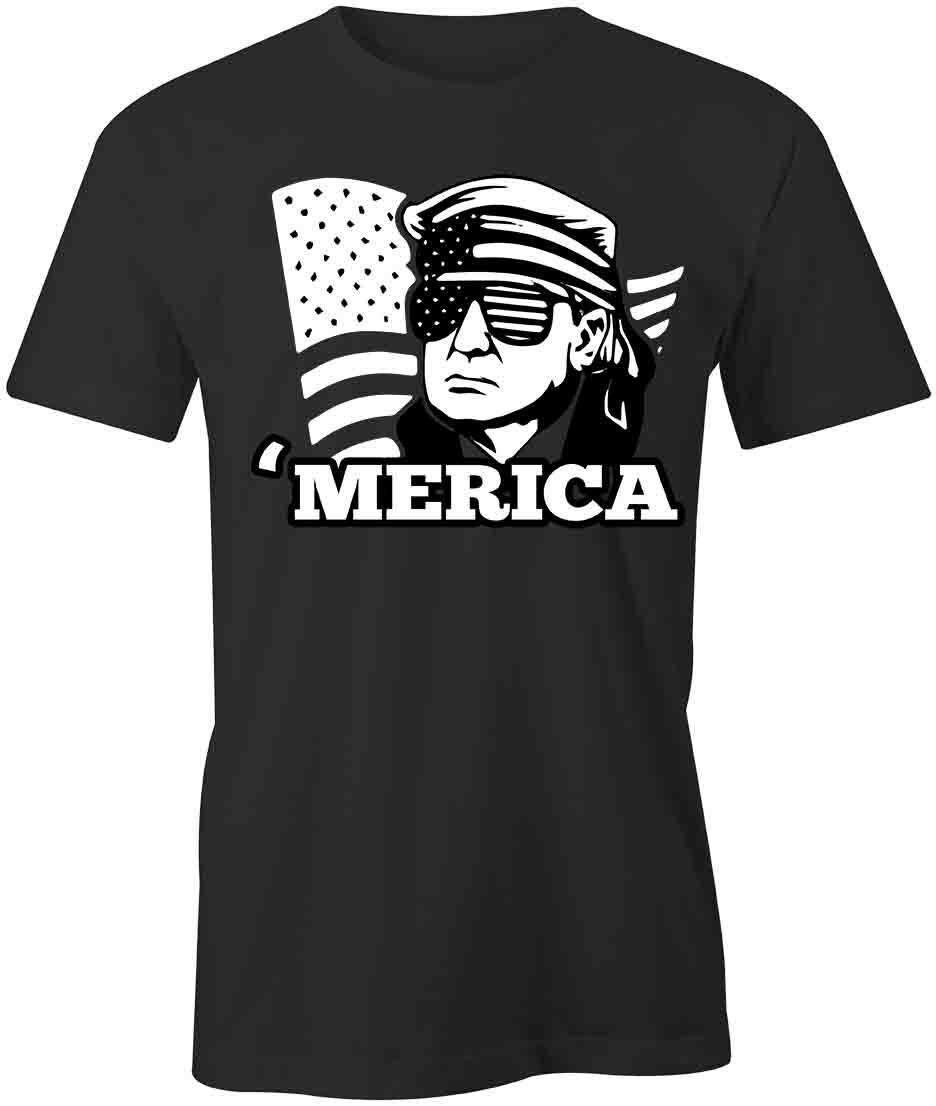 TRUMP MERICA TShirt Tee Short-Sleeved Cotton CLOTHING S1BSA700 XXXL