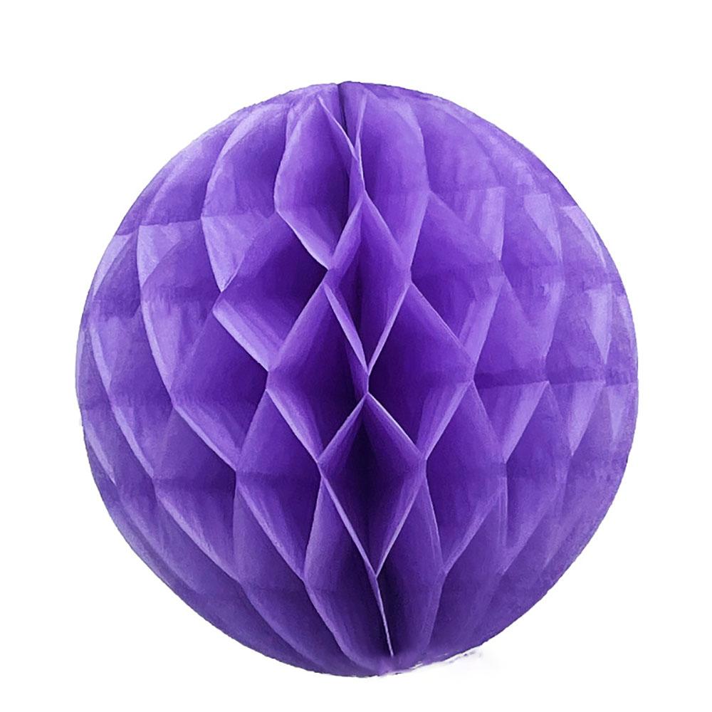 

10 дюймов сотовый шар с бумажным кругом для свадебной комнаты, вечеринки, фон, подвесные украшения, принадлежности для декора фиолетовый