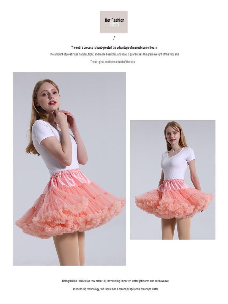 Falda Media de Malla para Adulto Cosplay Boda Enagua – Estilo Lolita