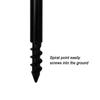50-80cm Adjustable Quick-release Extending Bank Stick Spiral Point Fishing Bankstick with Magnet