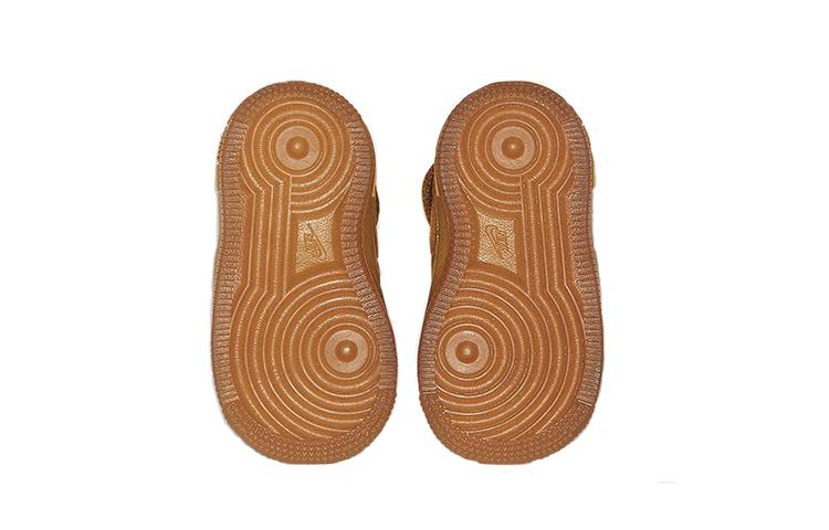 Nike Air Force 1 LV8 3 Cushioning Abrasion Resistant Cushioning, Wear Resistant High Top Toddler Shoes Wheat CK1407-700