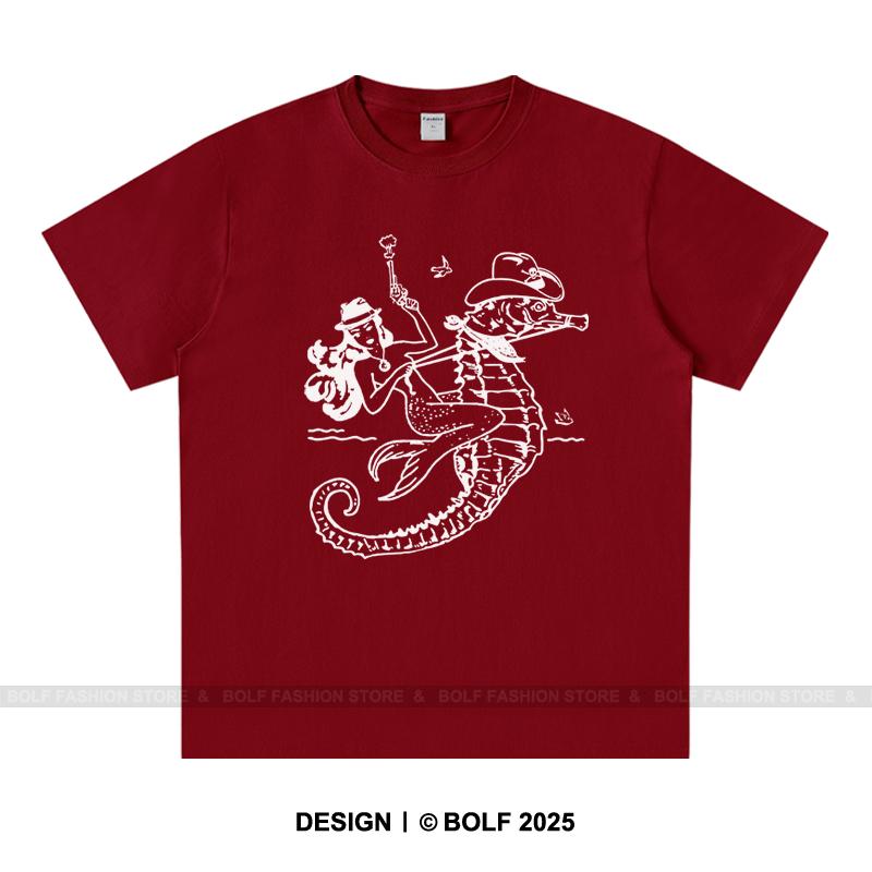 

Футболка женская свободного кроя из 100% хлопка с принтом, топы для повседневной носки XXXL вино красного