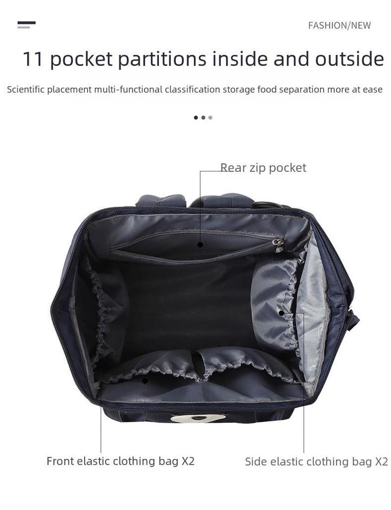 Waterproof Cartoon Mommy Backpack: Multifunctional, Portable, Large-Capacity for Mom & Baby Outings