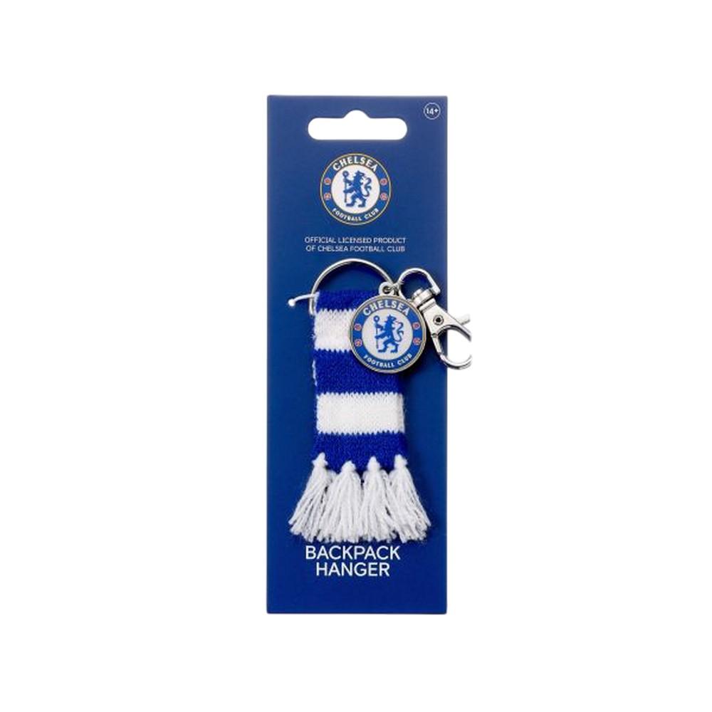 Chelsea FC Stripe Crest Keyring