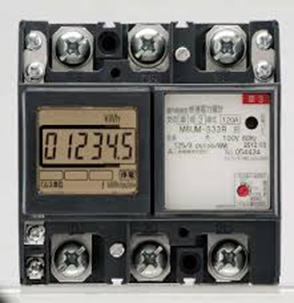 

Mitsubishi Surface-Mounted Electronic Watt-Hour Meter Tester M8UM-S33R 3P3W 200V 30A 60Hz Western Japan