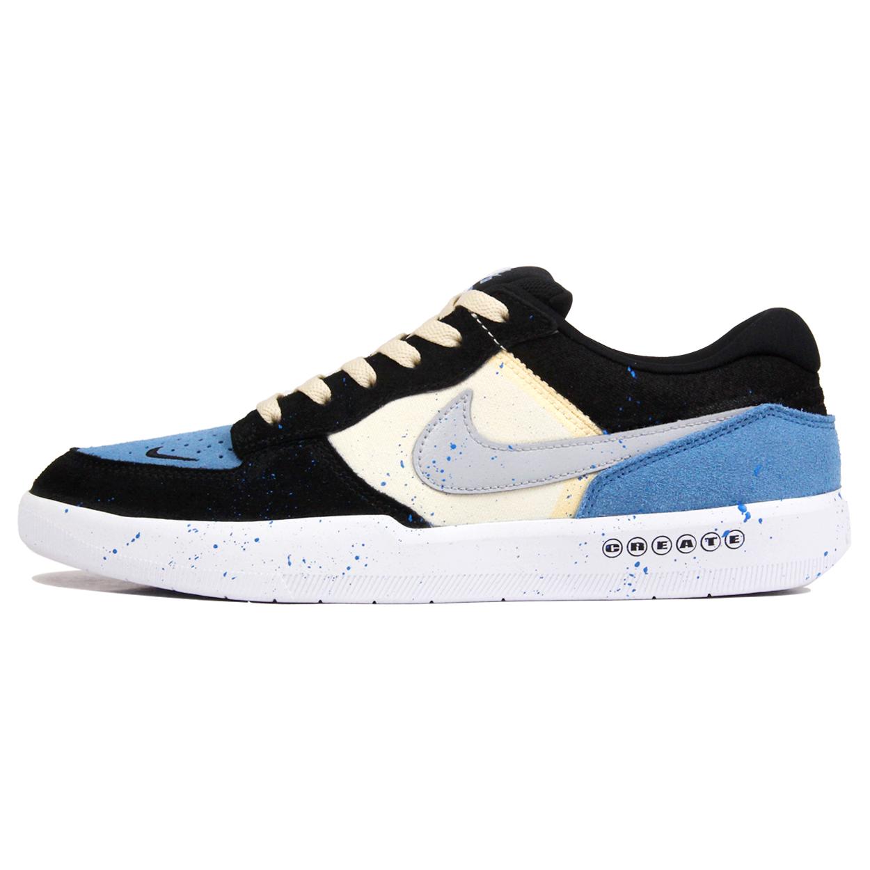 

Nike SB Force 58 Slip Resistant, Abrasion Resistant, Lightweight Low top Skateboard Shoes Unisex Beige Black Blue CZ2959-400(TeamJ-) 41