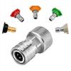 5 Nozzle Garden Hose To Power Washer Adapter Stainless Steel Hose Adapter Kit  For Garden Etc