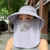 Face Mask Women Sun Hat Neckline Mask Tea Picking Hat Farm Work Cap Cover Face Cap  Farm Work