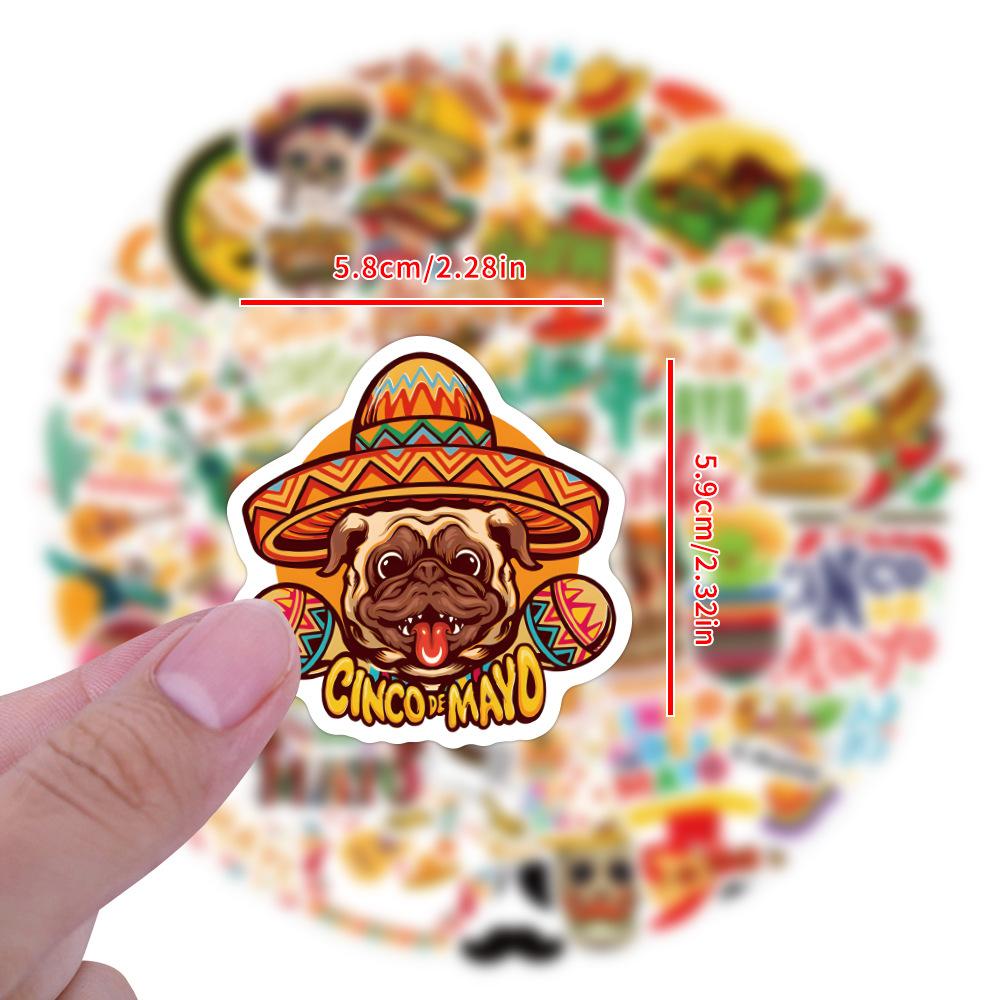 60 New Cinco De Mayo Graffiti Stickers Notebook Suitcase Stickers