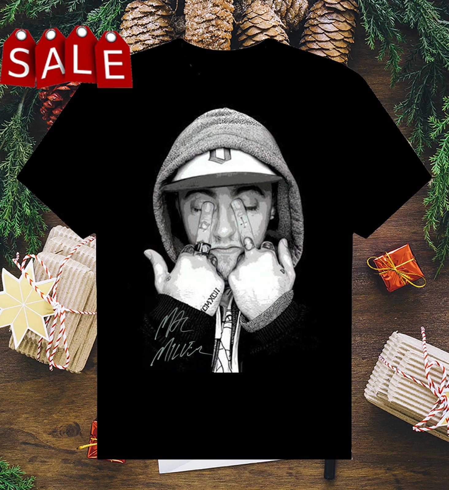 Men s and Women s T-shirts Inspired Mac Miller Signature Black Men T- Shirt S to 5XL Gift Fan XL