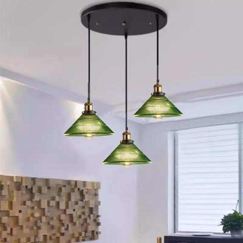 Home Decor Vintage Glass Pendant Lights For Kitchen Island Interior Antique Hanging Ceiling Lamps Nordic Suspensions Luminaire