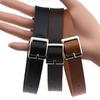 Women Vintage Faux Leather Choker Short Necklace Buckle Collar Punk Jewelry