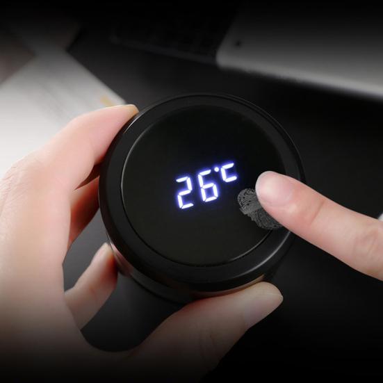 500ml Temperature Display Stainless Steel Touch Screen Thermal Water Bottle Cup