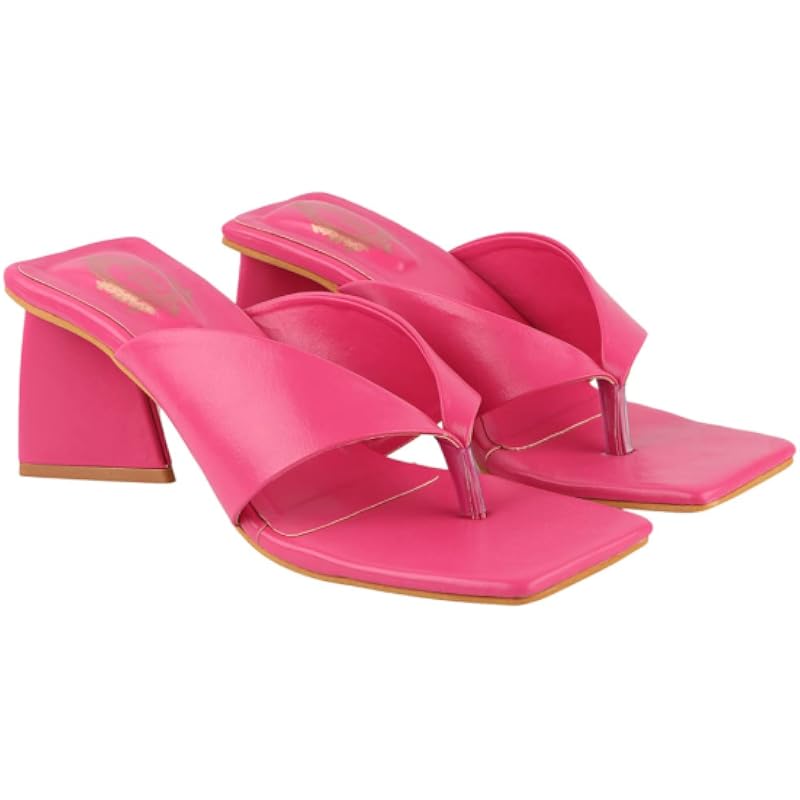 Shoetopia Damen Blockabsatz Sandale
