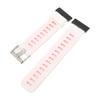 Silicone Smart Watch Strap Size Adjustable Metal Buckle 2 Colors Watch Band for COROS Vertix 2 White Red