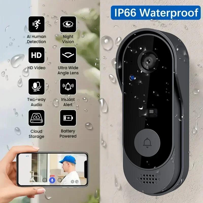 Tuya Doorbell With Camera Wireless Bundle Doorbell Smart Home WlFl HD Outdoor Phone Camera Security Video Intercom Night Vision