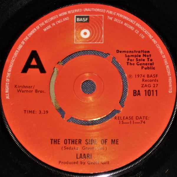 

7inch Record LAARI - The Other Side Of Me BA1011 BASF 1974 UK Pop Used