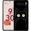 Artistic Black Cat Starry Night Phone Case For Google Pixel 9 8 7 6 Pro XL 8A 7A 6A TPU Shell Soft Shockproof Black Cover