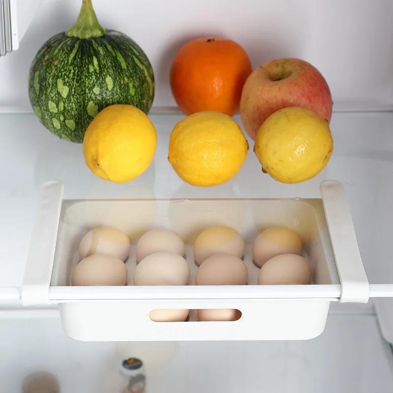 Refrigerator Drawer Type Egg Storage Box Pull-out Fruit and Vegetable Storage Box 12 Grid Egg Preservation Box Refrigerator Sort