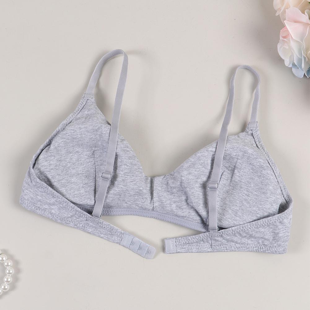 Varsbaby Women's Cotton Bralette Wireless Padded Bra V Neck Triangle Bralettes for Women