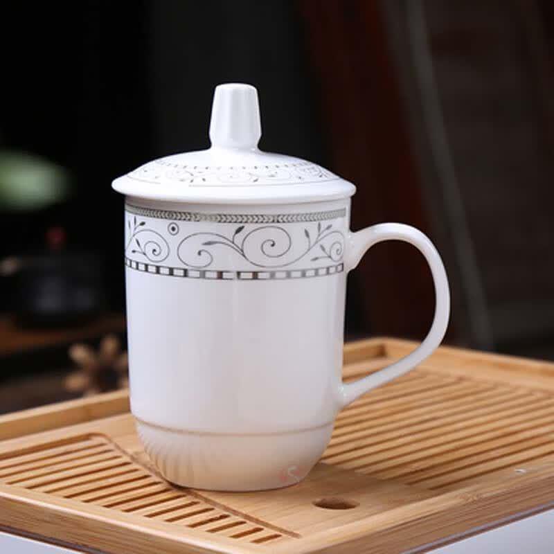 Ceramic Meeting & Tea Cup Set with Lid