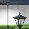 1.2m Solar Powered Outdoor Lamp Post - Black