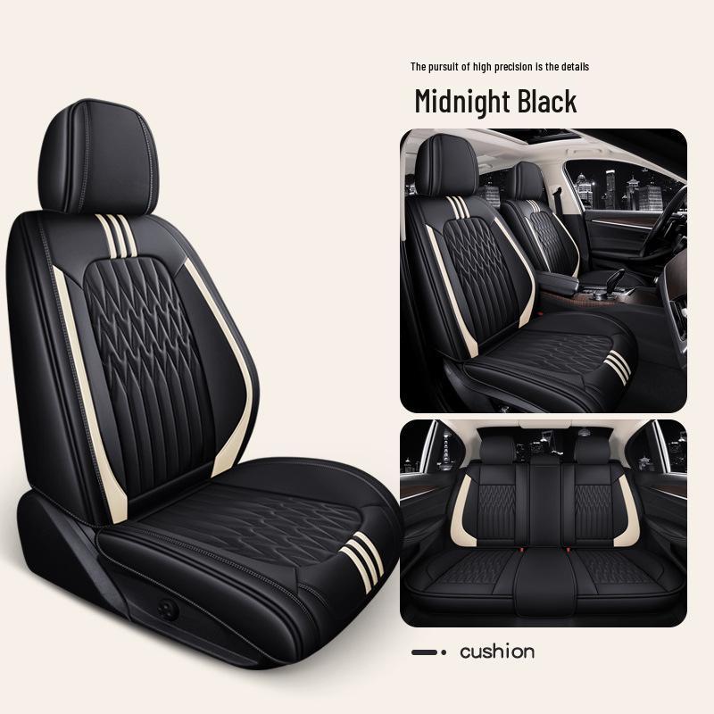 Universal Leather Car Seat Cover: Easy-to-Clean, Four Seasons Use