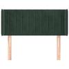 VidaXL Headboard with Ears Dark Green 93x16x78-88 Cm Velvet3119045