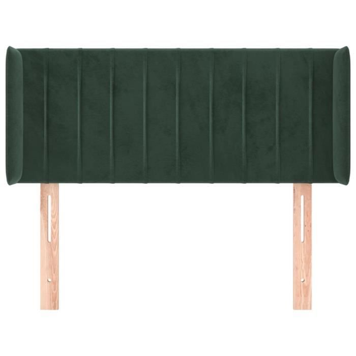 VidaXL Headboard with Ears Dark Green 83x16x78-88 Cm Velvet3119039
