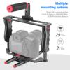 NEEWER Camera Video Cage Filmmaking Kit, Aluminum Alloy, with Top Handle/Dual Hand Grips/2 X 15mm Rods, Compatible with Fujifilm and Other DSLR Camera