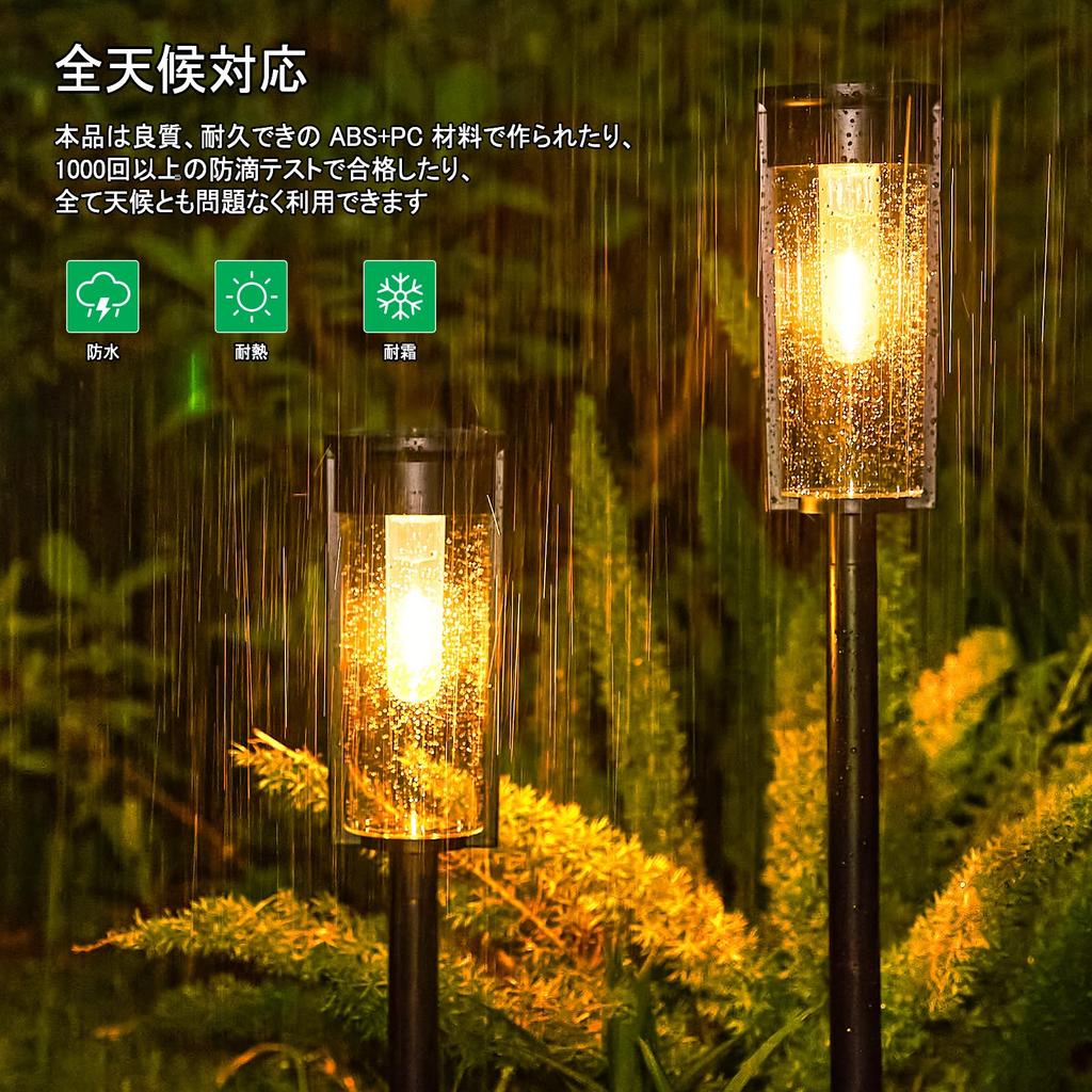 Letmy Outdoor Solar Garden New Clear Set of Large IP65 High Recessed Automatic Suitable for Outdoor Use on Parking Flower and Larger Solar Rain