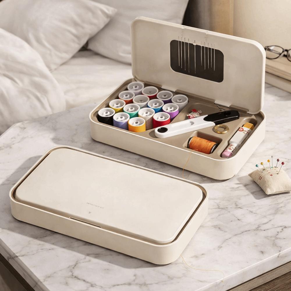 Space Saving Needle Thread Box Multifunctional Needle And Thread Kit Sewing Tool Kit  Travel Use