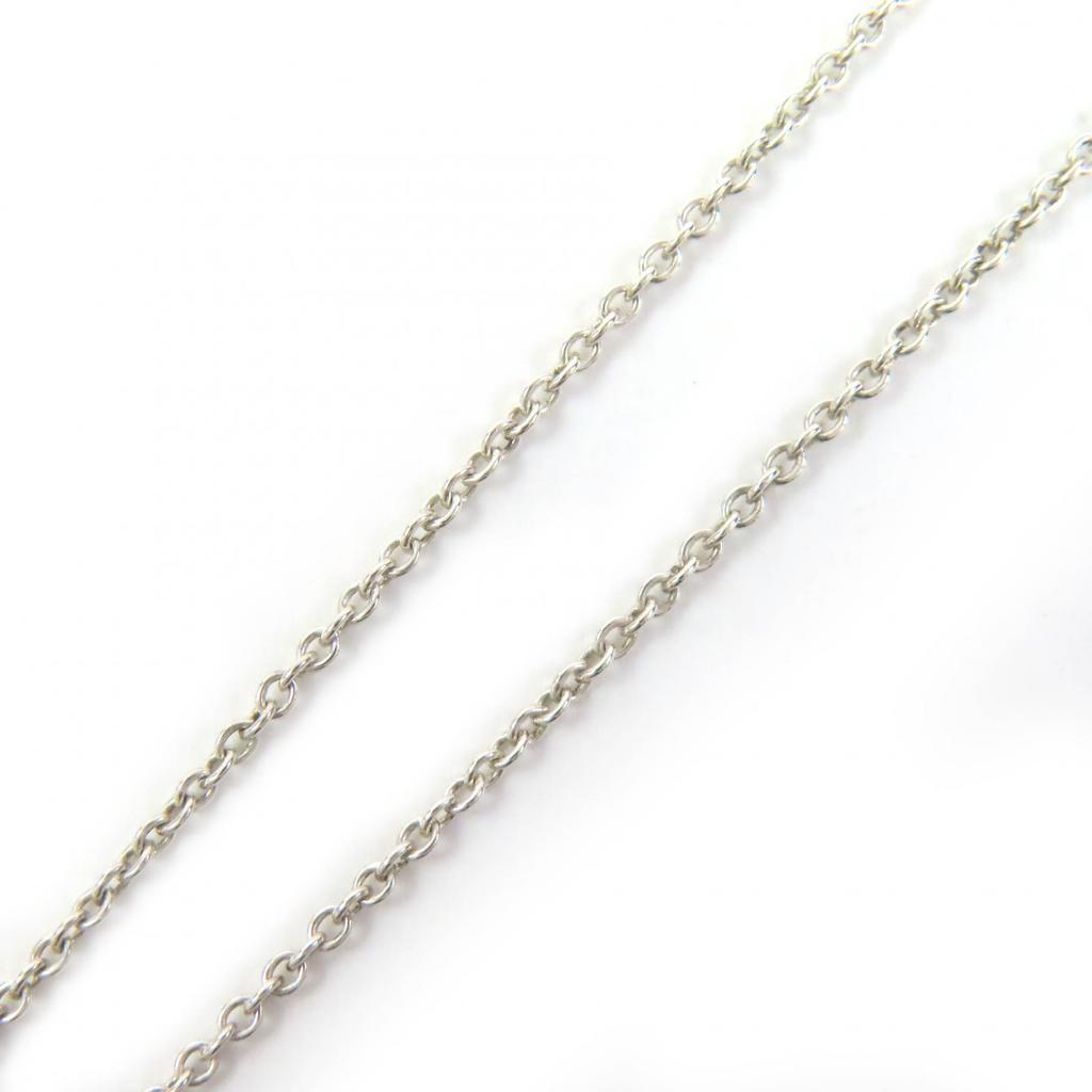 Great TIFFANY&Co. Necklace By the Yard Pear Shape Diamond Silver AG925 Women Used