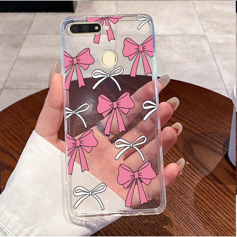 Casing For Huawei Honor 7A Pro AUM-L29 Phone Case Luxury Cute Love Heart Rabbit Funny Clear Transparent Silicone Soft TPU Cover