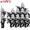 The Soldier With War Horse Gondor Army Figures Lotr Armor Guard Warrior Archer Medieval Knights Building Blocks Bricks Toys Gift