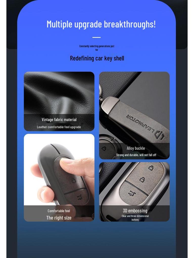 Leapmotor T03 Key Case C11 Alloy S01 Protective Car Remote Shell for Women