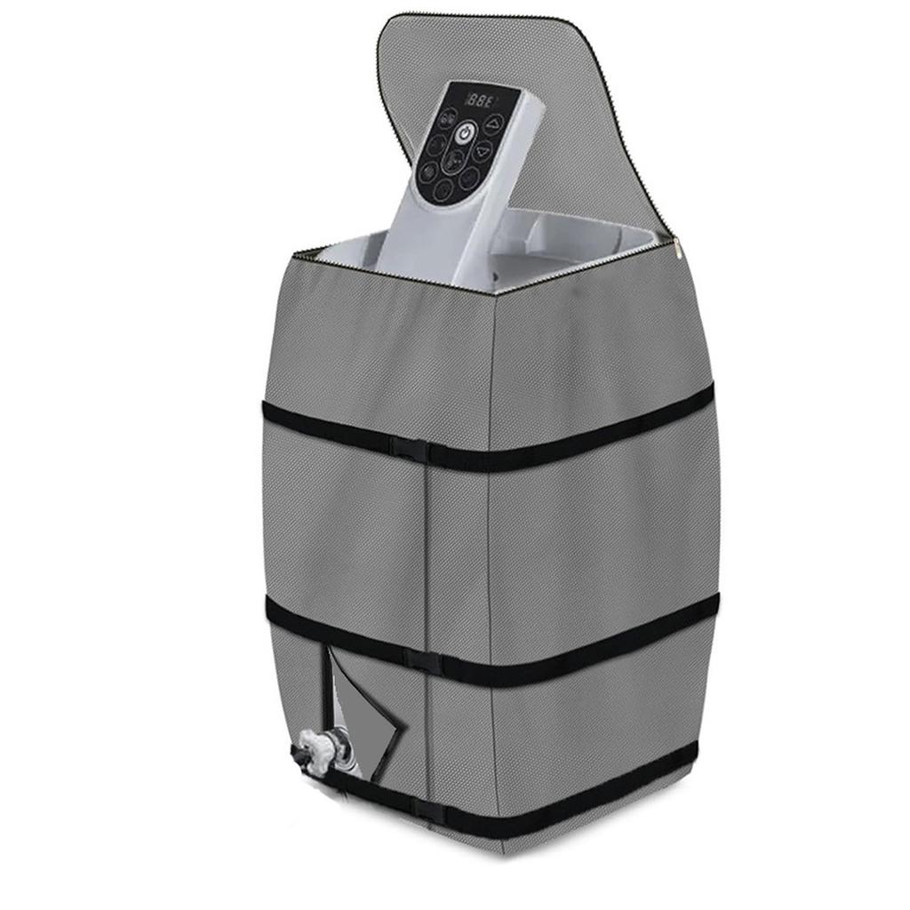 Schwere, strapazierfähige und staubdichte Whirlpool-Isolierabdeckung Aufblasbare Wannenheizungsabdeckung Graue quadratische Schutzabdeckung