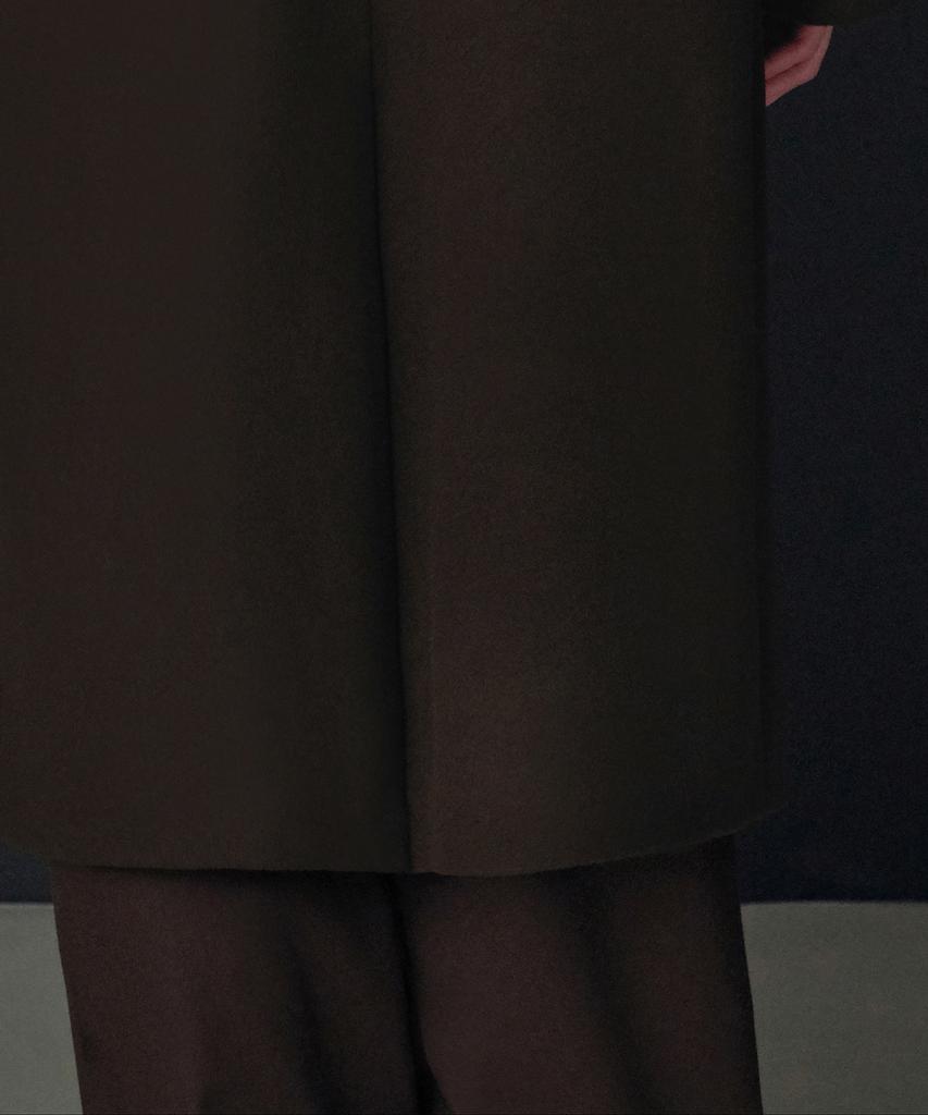 Musinsa Standard Cashmere Blend Oversized Single Coat [Baroque Brown]