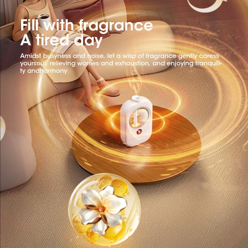 Smart Automatic Essential Oil Diffuser Wall Mounted Aromatherapy Humidifier with Air Deodorizer for Bathroom