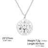 Collana Ciondolo Stella a Cinque Punte Svuotata a Forma di S con Doppio Foro Design Versatile Nodo Miko Gioielli