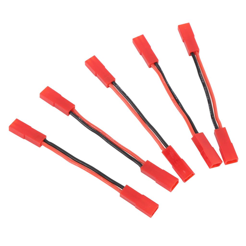 5PCS JST Female to JST Female Connector 22AWG 2 Inch RC Motor ESC Conversion Cable Plug Wire Adapter for RC Car