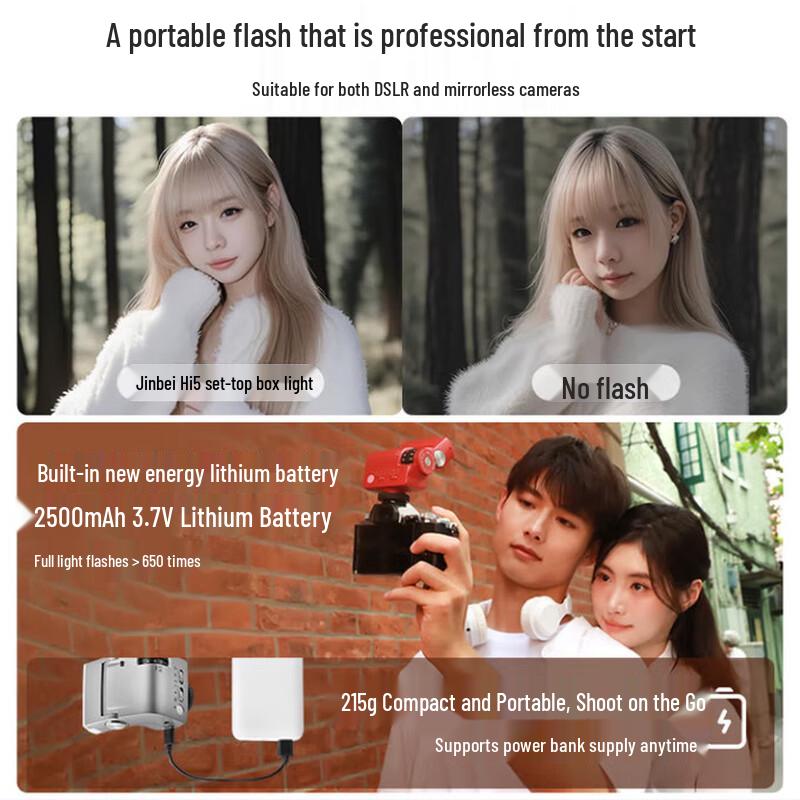JINBEI Hi-5 Retro Portable Camera Flash