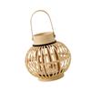 Stylish Woven Bamboo Candle Holder Lantern Rustic Decor for Living Room Table Mantel Farmhouse Home Decorations