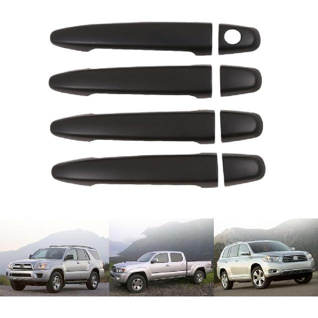 Exterior Door Handles Covers for Toyota 4RUNNER 2003-2009 / Prado 2003-2009 / Highlander 2009-2014 / Tacoma 2005-2010 4 Door 1 Set 8 Pcs (Matte