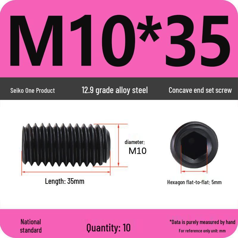 12.9 Grade Hex Socket Set Screw Grub Screw (M3-M12)