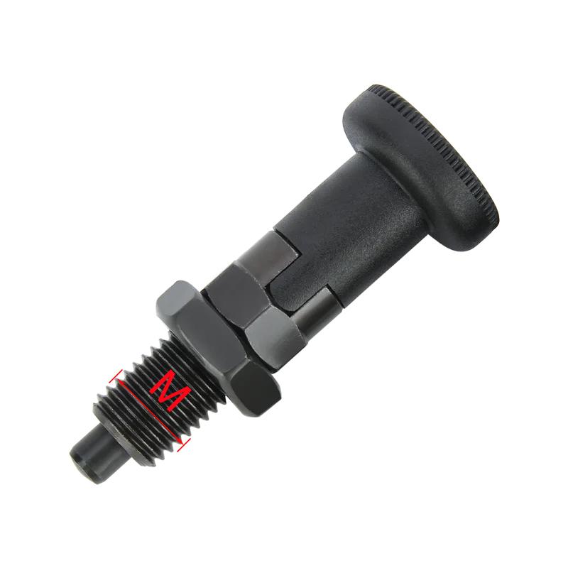1/5pcs M10/M12/M16/M20 Fine Thread Self-locking Indexing Plungers KST220-C Stainless Steel/Carbon Steel Knob Locating Plunger Pins With Nuts