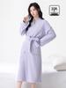 Women's Velvet Pajama Set with Fleece-Lined Pants and Thick Coral Fleece Bathrobe for Autumn/Winter