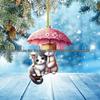 High-Value 2D Acrylic Cat Couple Keyring & Car Pendant